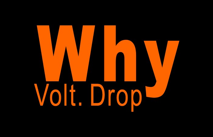 Why LED strip lights voltage drop happens